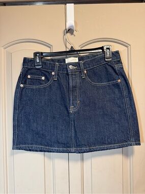 Universal Thread Dark Blue Denim Mini Skirt